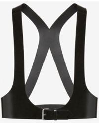 Alexander McQueen - Glossed-leather Harness Belt - Lyst
