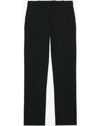 McQueen - Cropped Tailored Trousers - Lyst