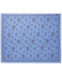 McQueen - Foulard Skull Classico - Lyst