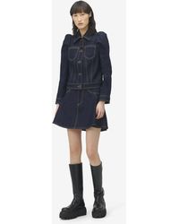 McQueen - Minijupe En Jean - Lyst