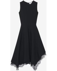 McQueen - Abito Asimmetrico Con Dettaglio - Lyst