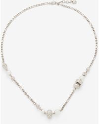 McQueen - Collana Skull Con - Lyst