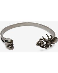 Alexander McQueen Spider And Skull Bracelet - Metallic