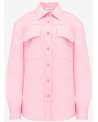 Alexander McQueen - Pink Military Pocket Shirt - Lyst