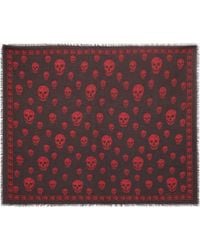 McQueen - Classic Skull Scarf - Lyst