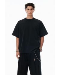 Alexander Wang - Black Cotton Logo T-shirt - Lyst