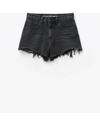 Alexander Wang - Aged Denim Bite Short - Lyst