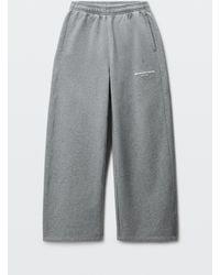 Alexander Wang - Logo Print Mid-Rise Relaxed Sweatpant - Lyst