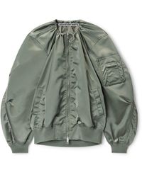 Alexander Wang - Nylon Scoop Neck Bomber Jacket - Lyst