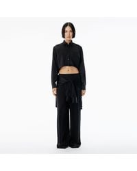 Alexander Wang - Silk Charmeuse Pre-Styled Boxer Pant - Lyst