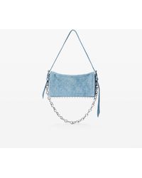 Alexander Wang - Denim Ricco Slim Flap Bag - Lyst
