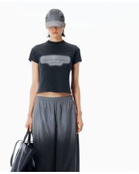 Alexander Wang - Reflective Halo Print Logo Tee - Lyst