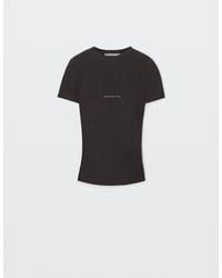 Alexander Wang - Jacquard Logo Short Sleeve Crewneck Top - Lyst