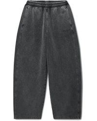 Alexander Wang - Crystal Hotfix Mid Rise Oversized Sweatpant - Lyst