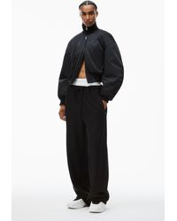 Alexander Wang - Wide Leg Sweatpants With Pre-styled Detachable Logo Brief - Lyst