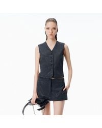 Alexander Wang - Crystal Hotfix Tailored Vest - Lyst