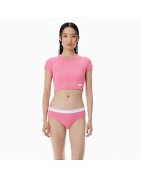 Alexander Wang - Cropped Baby Tee - Lyst