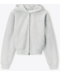 Alexander Wang - Crystal Hotfix Zip-Up Hoodie - Lyst