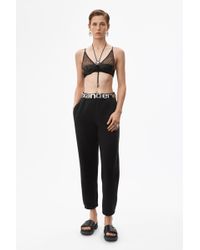 Alexander Wang Dense Fleece Sweatpant - Black