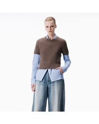 Alexander Wang - Prestyled Knit Vest Shirt - Lyst