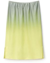Alexander Wang - Reflective Mid-Rise Midi Skirt - Lyst