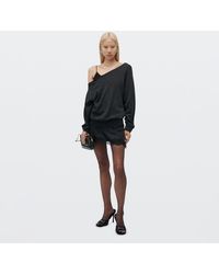 Alexander Wang - Off-The-Shoulder Layered Sweater Dress - Lyst