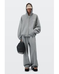 Alexander Wang - Logo Print Mid-Rise Oversized Sweatpant - Lyst