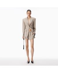 Alexander Wang - Drawcord Mid-Rise Tailored Short - Lyst