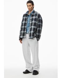 Alexander Wang - Logo Embroidered Oversized Sweatpants In Heavy Cotton Terry - Lyst
