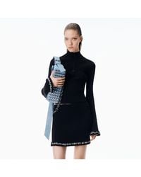 Alexander Wang - Long-Sleeve Ruffle-Hem Turtleneck - Lyst