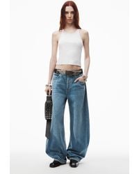 Alexander Wang - Low-rise Rounded Oversized Jeans - Lyst