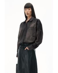 Alexander Wang - Oversized Shirt In Cotton Twill - Lyst