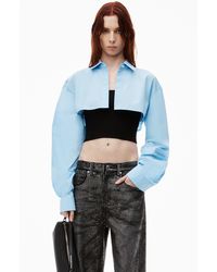 Alexander Wang - Pre-styled Cropped Cami & Button Up Twinset - Lyst