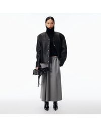 Alexander Wang - Low-Rise Midi Circle Skirt - Lyst