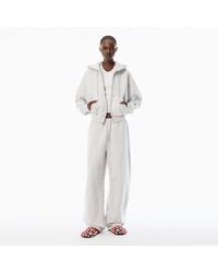 Alexander Wang - Cotton Terry Sweatpant With Crystal Hotfix Drawcord - Lyst