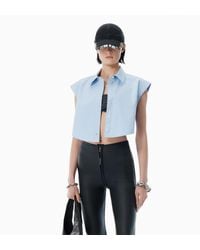 Alexander Wang - Button Up Shirt With Logo Nameplate - Lyst