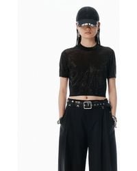 Alexander Wang - Clear Bead Hotfix Crewneck Tee - Lyst