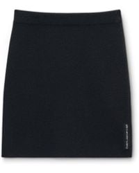 Alexander Wang - Mini Skirt With Knit Logo Patch - Lyst