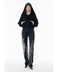 Alexander Wang - Grey Ez Jean With Vertical Logo - Lyst