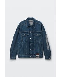 Alexander Wang - Oversized Graphic Trucker Jacket - Lyst