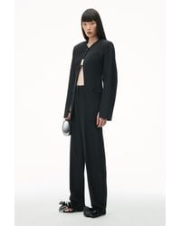 Alexander Wang - Collarless Tailored Jacket With Slits - Lyst