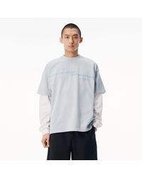 Alexander Wang - Mirrored Logo Short Sleeve Tee - Lyst