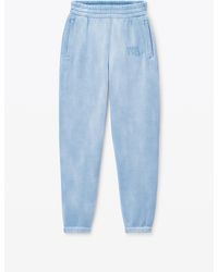 Alexander Wang - Puff Logo Sweatpant In Structured Terry - Lyst