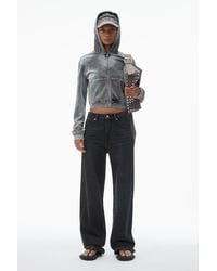 Alexander Wang - Ez Mid Rise Jeans With Logo Pocket - Lyst
