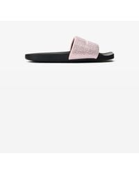 Alexander Wang - Crystal Hotfix Pool Slide - Lyst