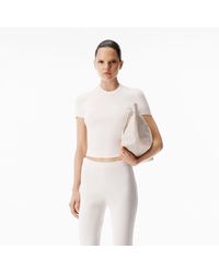 Alexander Wang - Debossed Logo Fitted Tee - Lyst