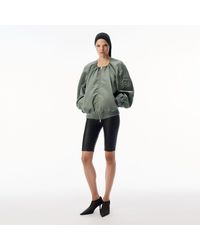 Alexander Wang - Nylon Scoop Neck Bomber Jacket - Lyst
