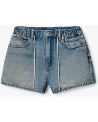Alexander Wang - Crystal Hotfix Drawcord Short - Lyst