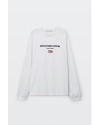 Alexander Wang - Logo Graphic Long Sleeve Tee - Lyst