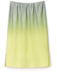 Alexander Wang - Reflective Mid-Rise Midi Skirt - Lyst